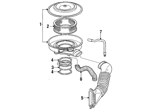 1991 GMC S15 Jimmy Air Inlet Diagram