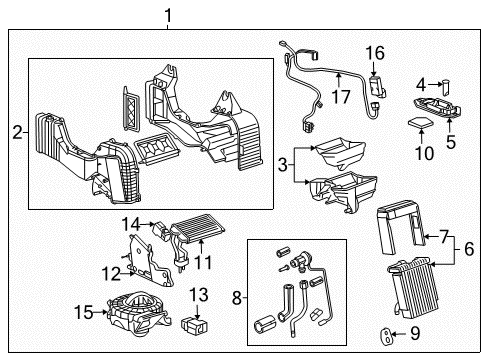 2006 Chevy Trailblazer Auxiliary Heater & A/C Diagram 1 - Thumbnail