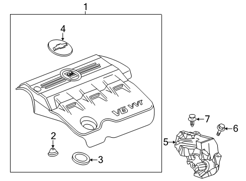 2017 Chevy Equinox Engine Appearance Cover Diagram 2 - Thumbnail