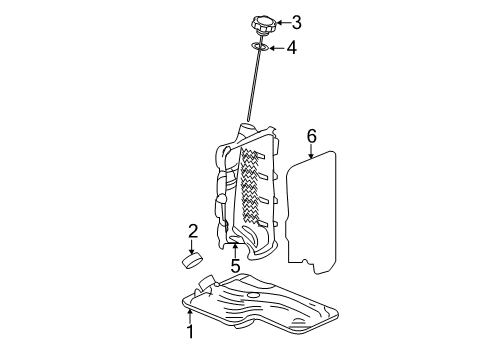 2012 Cadillac SRX Transaxle Parts Diagram