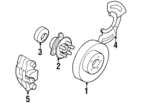 1992 Oldsmobile Toronado Front Brakes Diagram