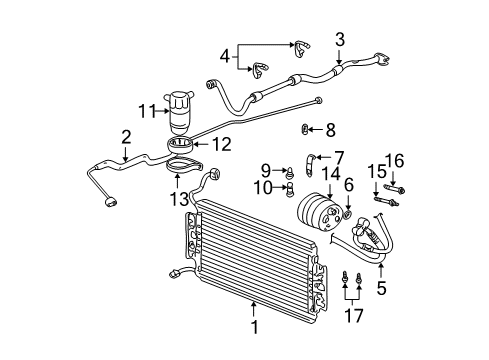 2000 Oldsmobile Alero Compressor Bolt Diagram for 11562302
