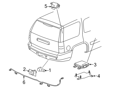 2010 Chevy Suburban 2500 Electrical Components Diagram 2 - Thumbnail