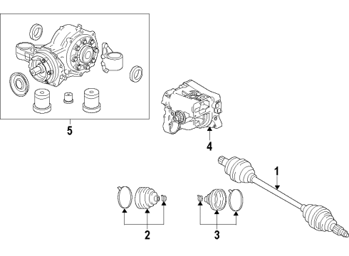 2012 Buick LaCrosse Rear Axle Shafts & Joints, Differential, Drive Axles, Propeller Shaft Diagram