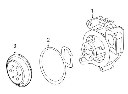 2004 Chevy Cavalier Cooling System, Radiator, Water Pump, Cooling Fan Diagram 1 - Thumbnail
