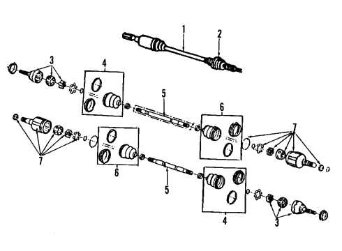 1984 Buick Skylark Inner Boot Diagram for 7837828