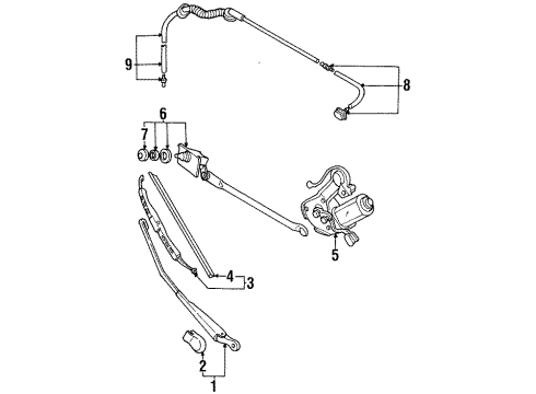 1999 Chevy Metro Insert Diagram for 91171300