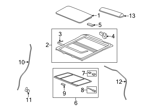 2007 Saturn Vue Sunroof  Diagram 4 - Thumbnail