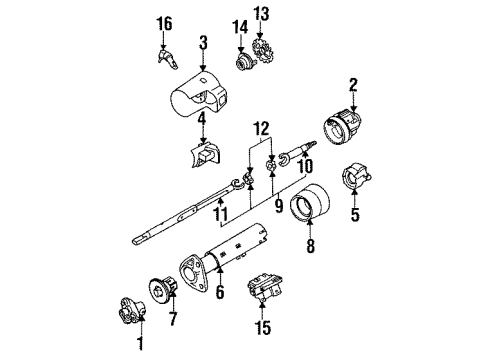 1994 Chevy Corsica Ignition Lock, Electrical Diagram 1 - Thumbnail
