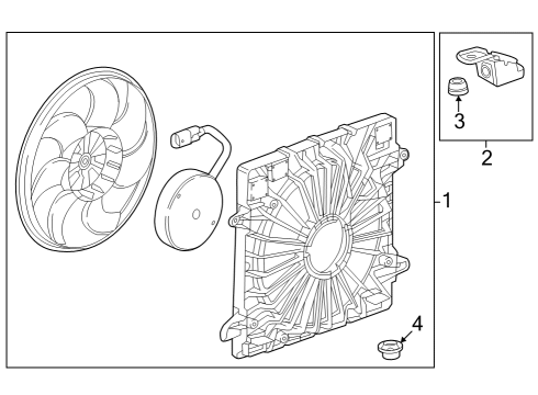 2023 Cadillac LYRIQ Cooling Fan Diagram 2 - Thumbnail