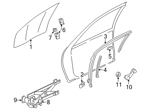 2004 Pontiac Sunfire Front Door Diagram