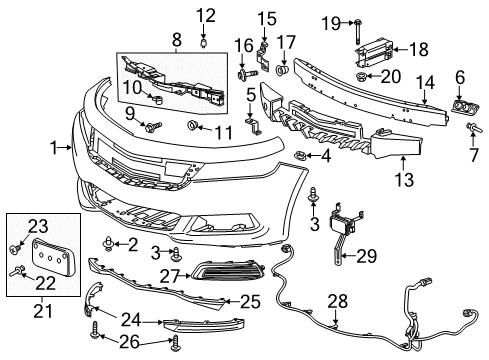 2014 Chevy Impala Control Module Diagram for 23130426