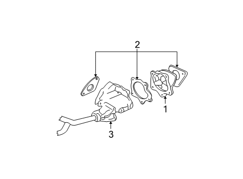1999 Oldsmobile Alero Cooling System, Radiator, Water Pump, Cooling Fan Diagram 1 - Thumbnail