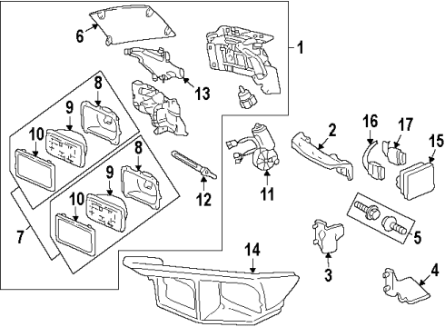 2001 Pontiac Firebird Headlamps Diagram