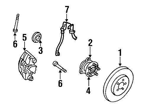 1994 Buick Skylark Front Brakes Diagram