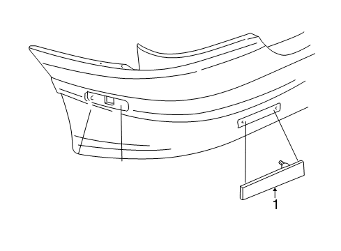 1999 Pontiac Sunfire Rear Reflector Diagram