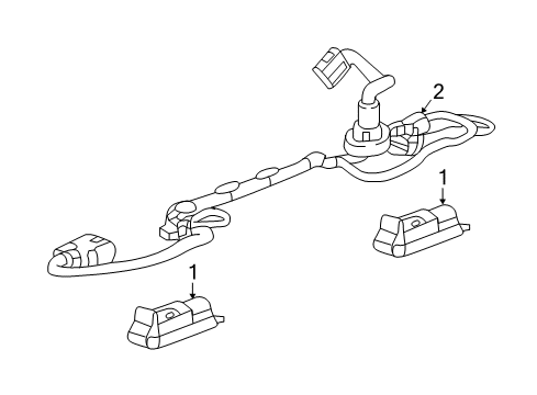 2022 Cadillac XT5 License Lamps Diagram