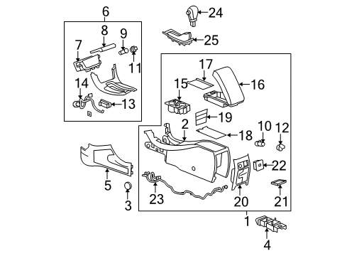 2012 Chevy Malibu Shift Boot, Titanium Diagram for 20907686