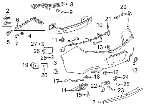 2014 Buick Regal Heat Shield Mount Bolt, Front Diagram for 11571131