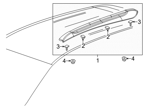 2022 Buick Encore Luggage Carrier Diagram