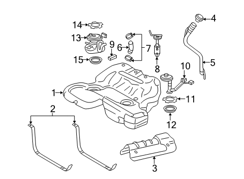 2005 Cadillac STS Fuel Supply Diagram