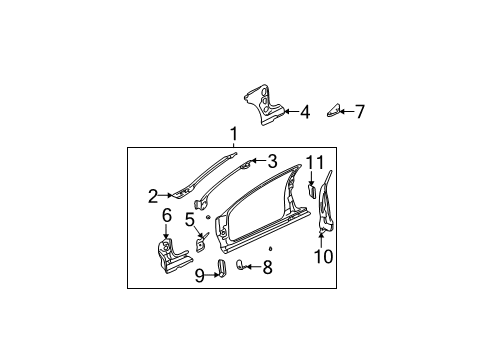 2002 Pontiac Grand Am Uniside Diagram 1 - Thumbnail