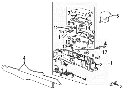 2016 Cadillac ELR Anti-Theft Components Diagram