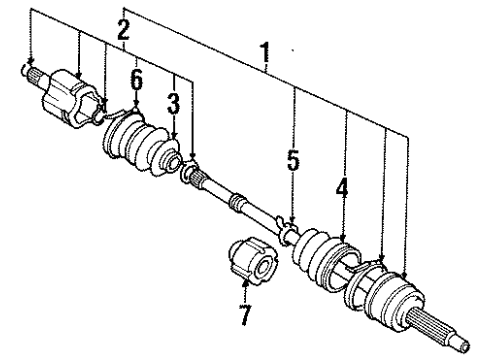 1998 Chevy Metro Boot Kit Diagram for 91171336