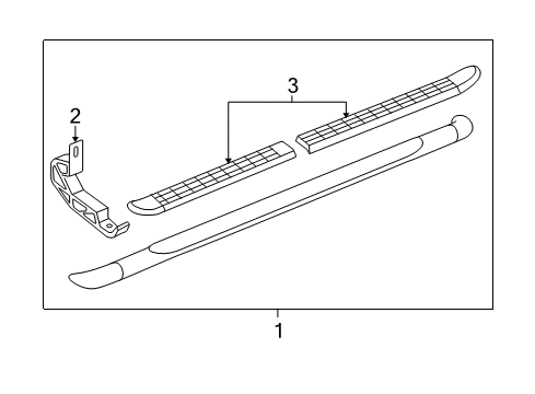 2006 Chevy Avalanche 2500 Exterior Trim - Pillars, Rocker & Floor Diagram 2 - Thumbnail