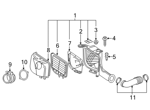 2006 Cadillac SRX Filters Diagram 2 - Thumbnail