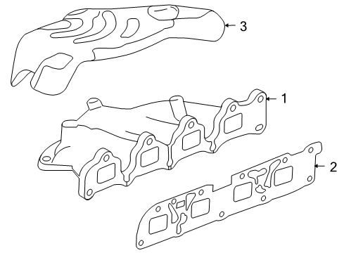 2017 Buick Regal Exhaust Manifold Diagram for 12670221
