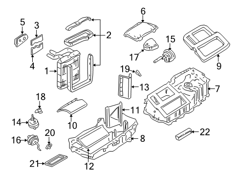 2004 Oldsmobile Bravada Heater Components Diagram