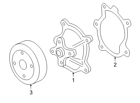 2008 Pontiac G6 Cooling System, Radiator, Water Pump, Cooling Fan Diagram 4 - Thumbnail