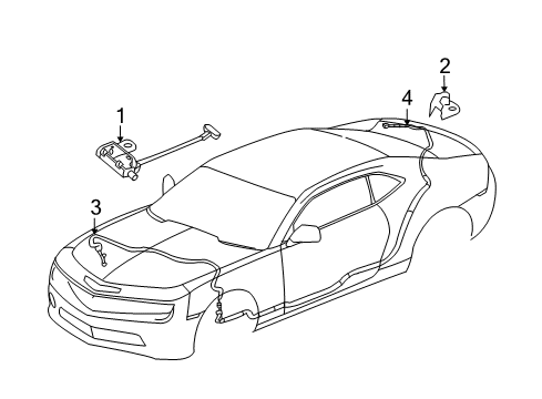 2012 Chevy Camaro Antenna & Radio Diagram 4 - Thumbnail