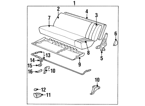 1992 Chevy C3500 Pivot Diagram for 15577426