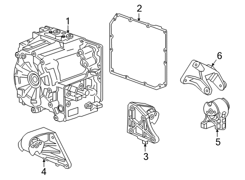 2015 Chevy Spark EV Drive Unit Gasket Diagram for 24261094