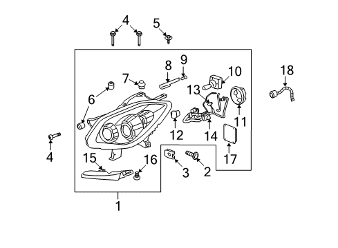 2012 Buick Enclave Headlamps Diagram