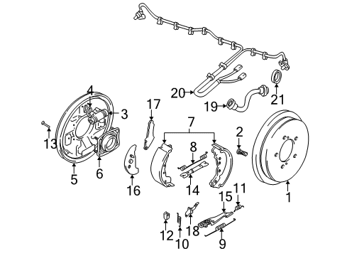 2004 Chevy Tracker Rear Brakes Diagram
