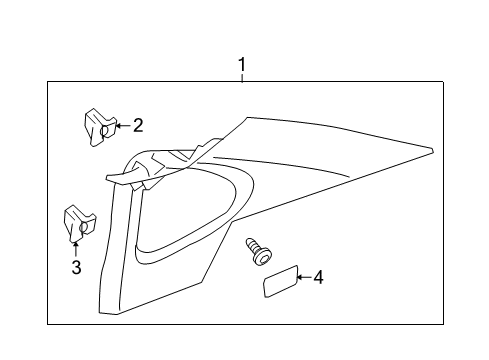 2005 Buick LaCrosse Interior Trim - Quarter Panels Diagram