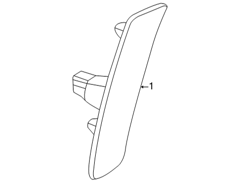 2022 Cadillac CT5 Side Marker Lamps Diagram