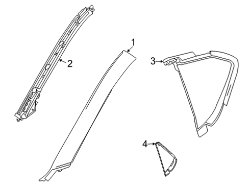 2020 Chevy Corvette Retaining Bracket, Driver Side Diagram for 85143922