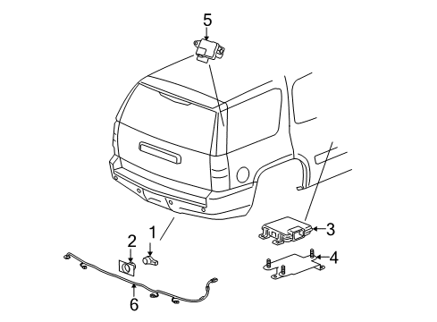 2008 GMC Yukon Harness Diagram for 22899761