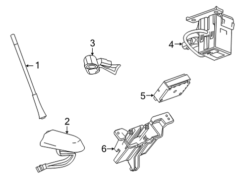 2024 Chevy Trailblazer Communication System Components Diagram