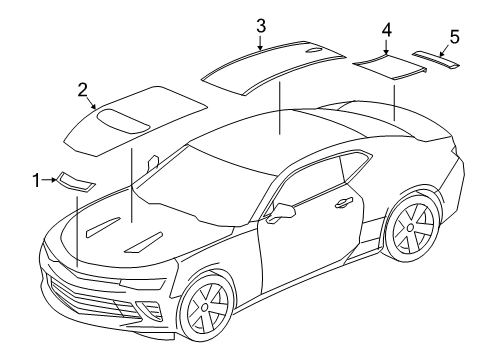 2020 Chevy Camaro Stripe Tape Diagram 5 - Thumbnail