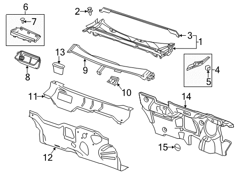 2015 Chevy Malibu Cowl Diagram