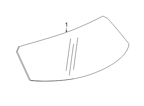 2022 Chevy Blazer Glass - Lift Gate Diagram