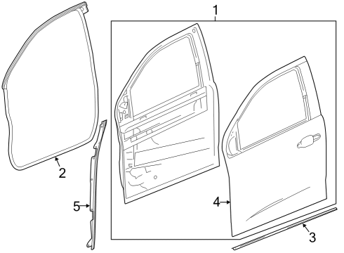2017 Chevy Colorado Front Door Diagram