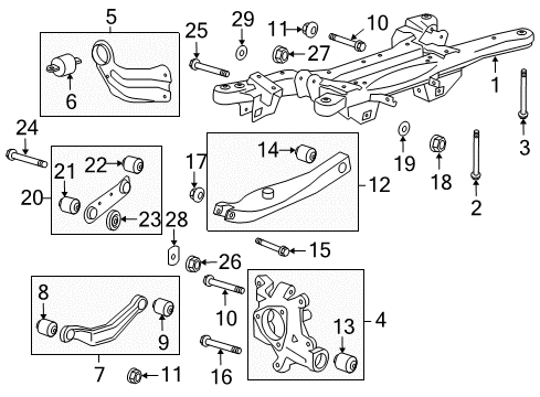 2013 Buick Regal Rear Bushings Diagram for 13318343