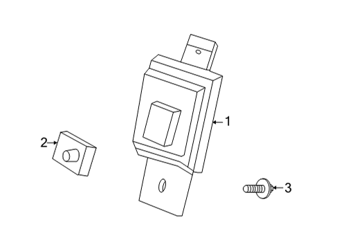 2023 GMC Hummer EV Pickup License Lamps Diagram