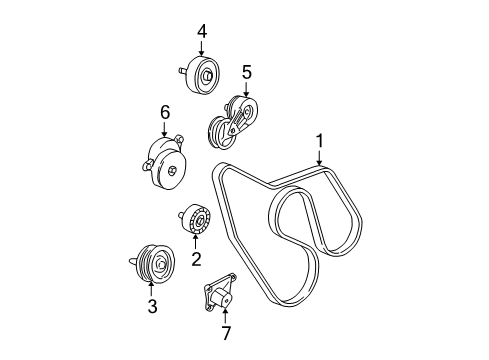 1999 Chevy C3500 Serpentine Belt Diagram for 88986813